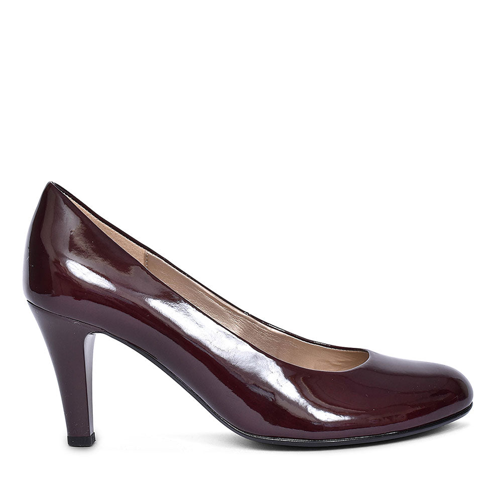 210 High Heel Court Shoe For Women In Burgandy