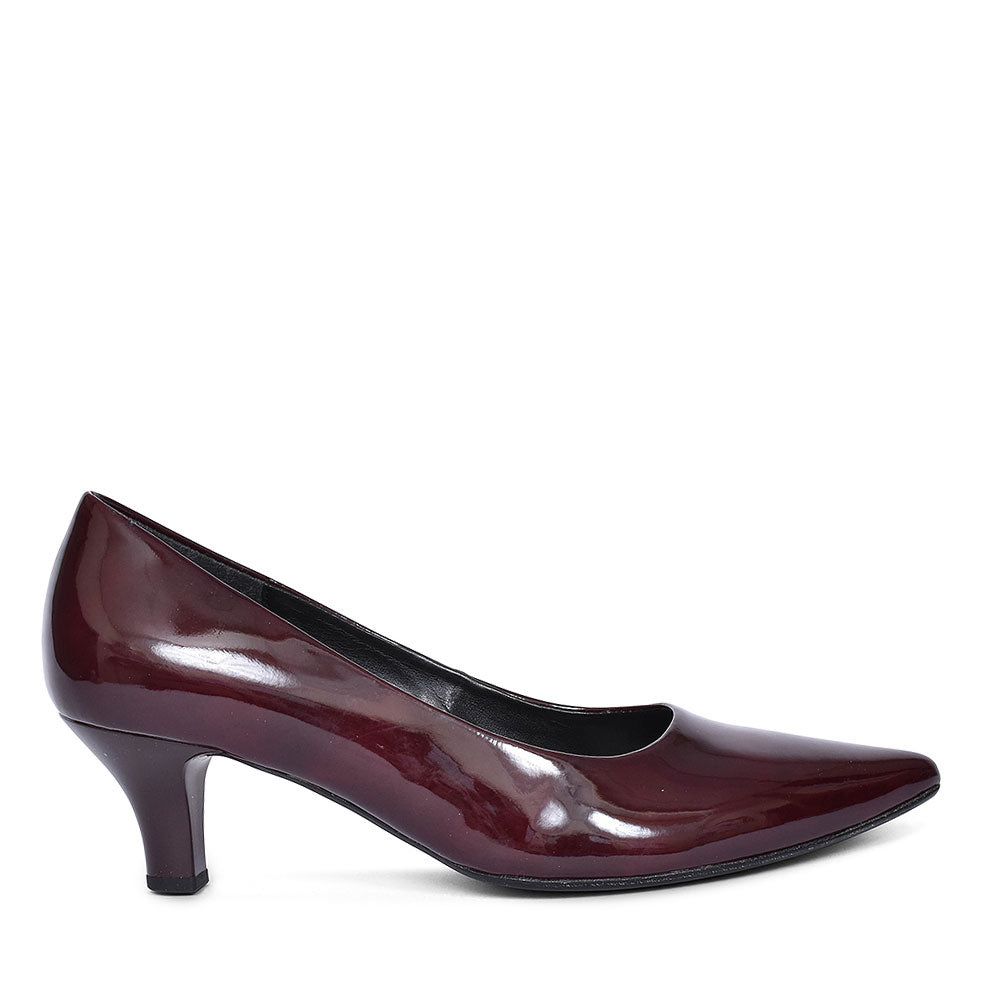 GABOR POINT TOE MID HEEL FOR WOMEN in BURGANDY
