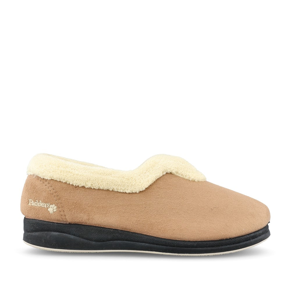 Ladies Carmen 417 Wide Fit Slipper In Taupe