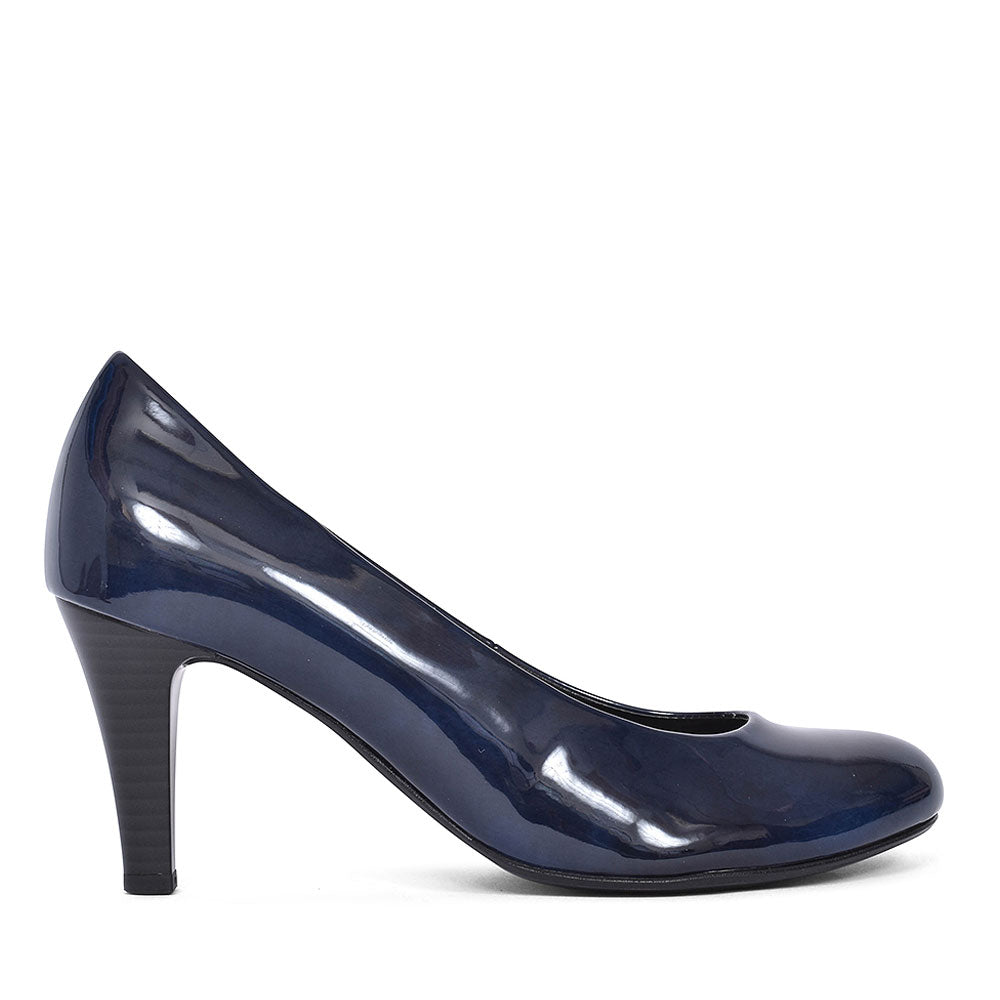 310 Court Shoe For Ladies In Navy Patent