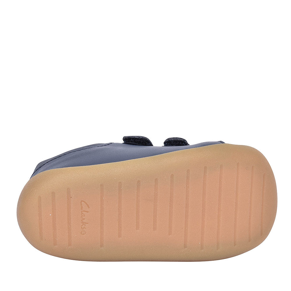 Boys Pre-walker Roamer Craft Navy Leather Shoe In Kids H Fit
