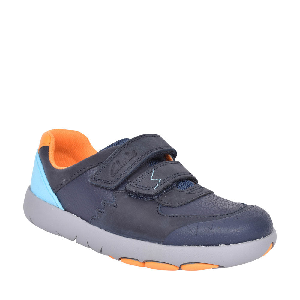 Boys Toddler Rex Quest Navy Combi Shoe In Kids H Fit