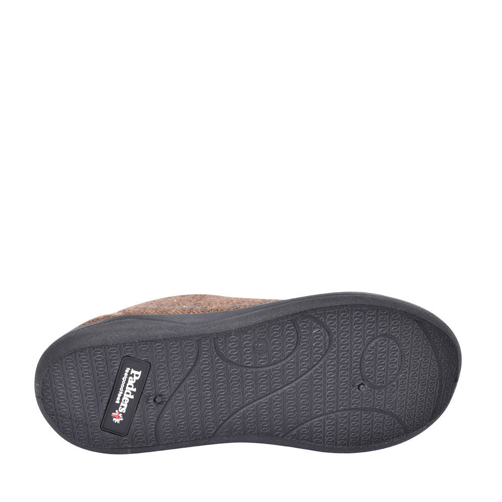 Mens Huntsman Wide Fit Slipper In Brown