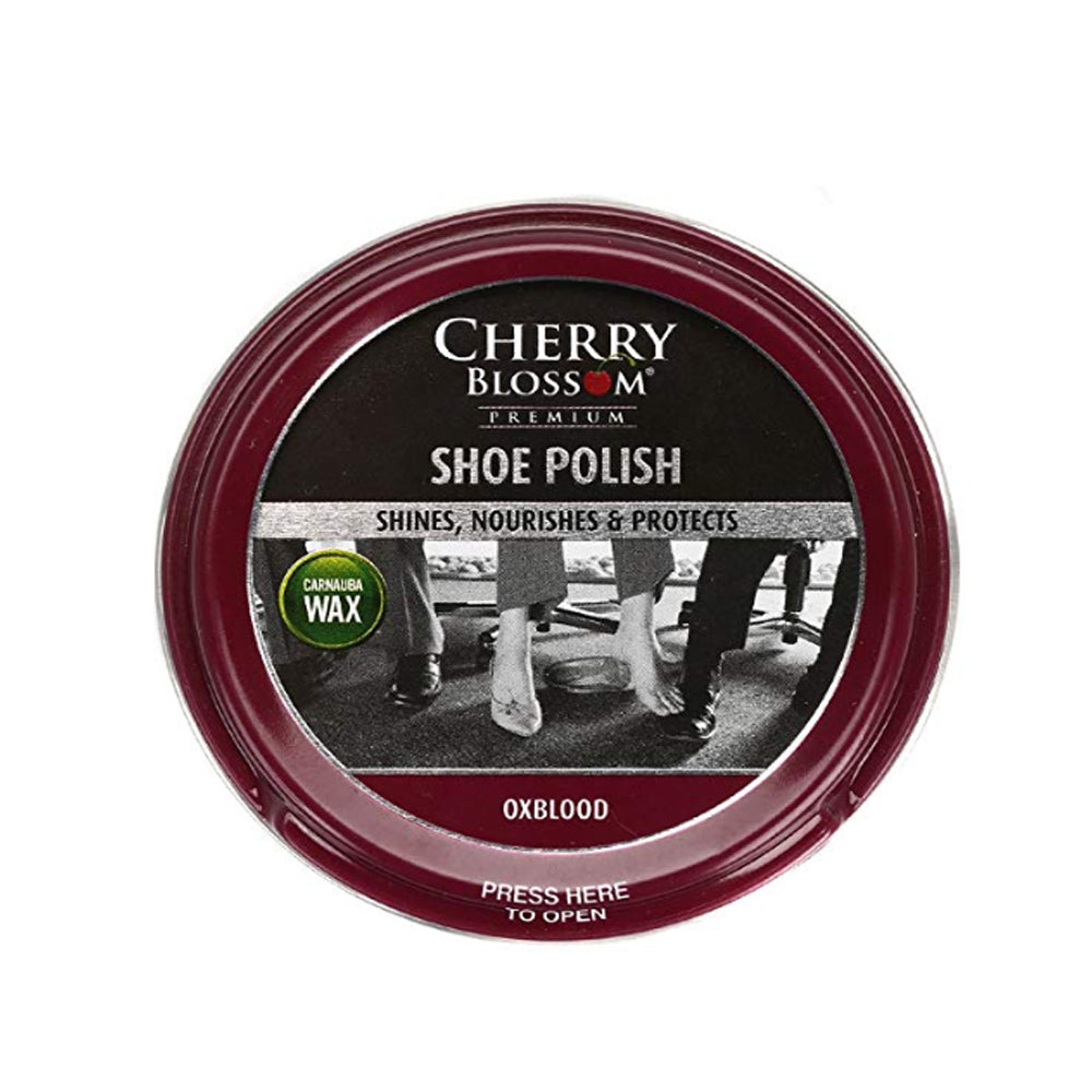 Traditional Paste Polish Tin For Leather Shoes 50ml In Ox-blood