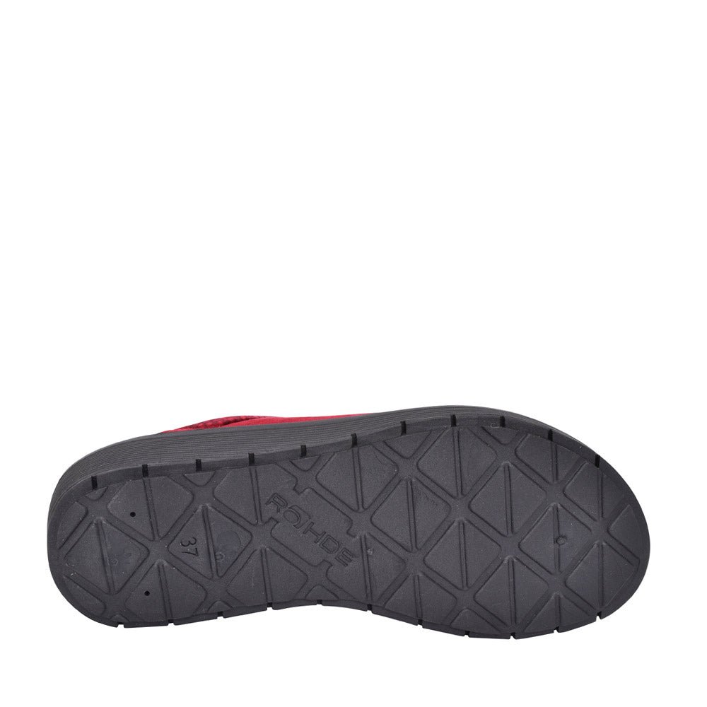 Ladies 2336 Roma Mule Slipper In Red