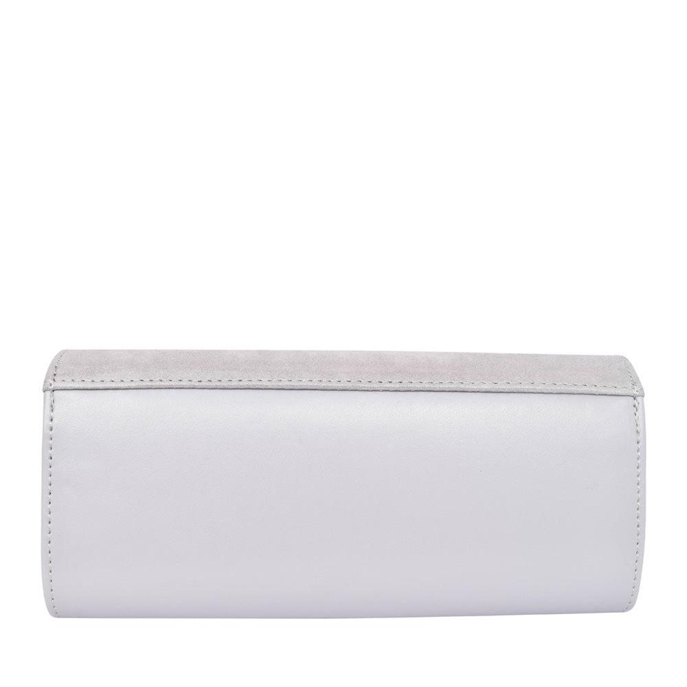 Ladies T11 Clutch Bag In Silver