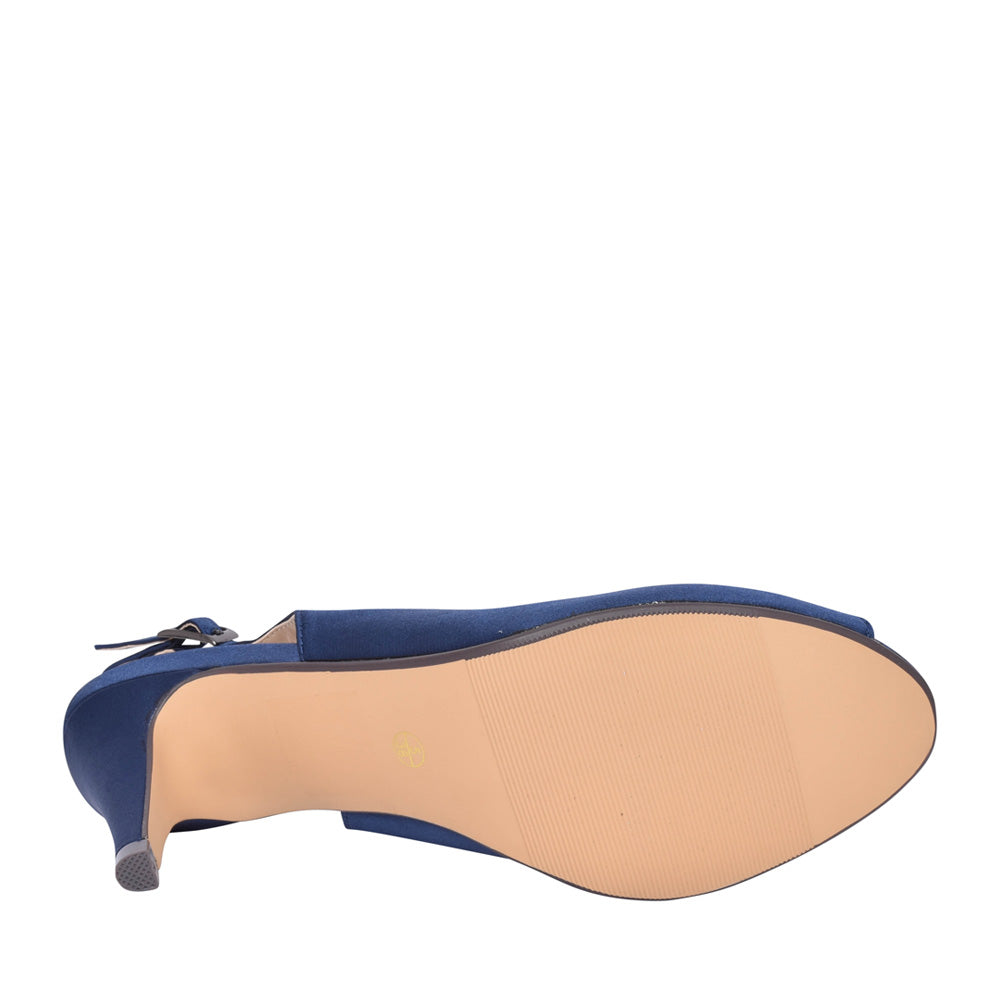 Ladies Flr039 Ankara Sling-back Heel In Navy