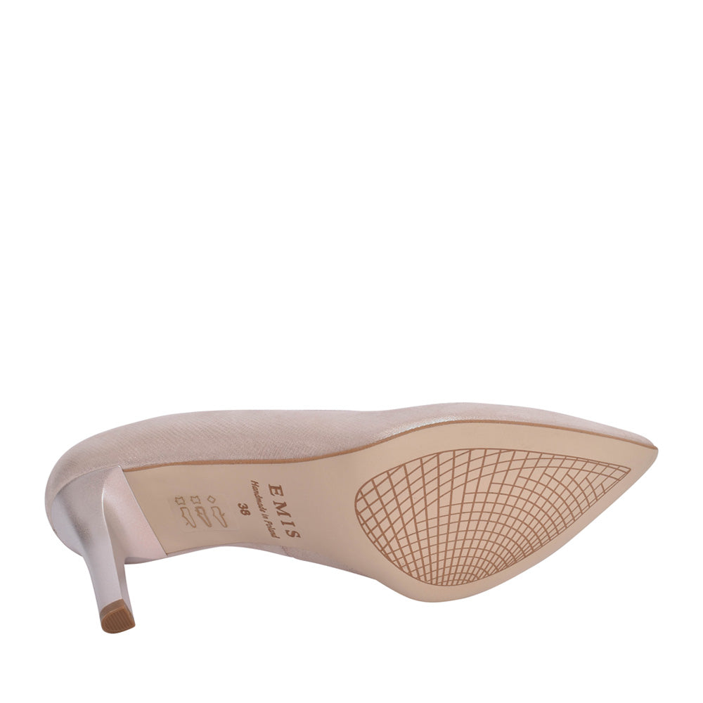 Ladies 6047 Medium Heel Court Shoe In Pink