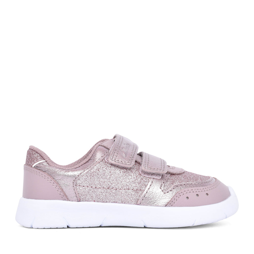 Girls Ath Sonar K Pink Sparkle Trainer In Kids F Fit