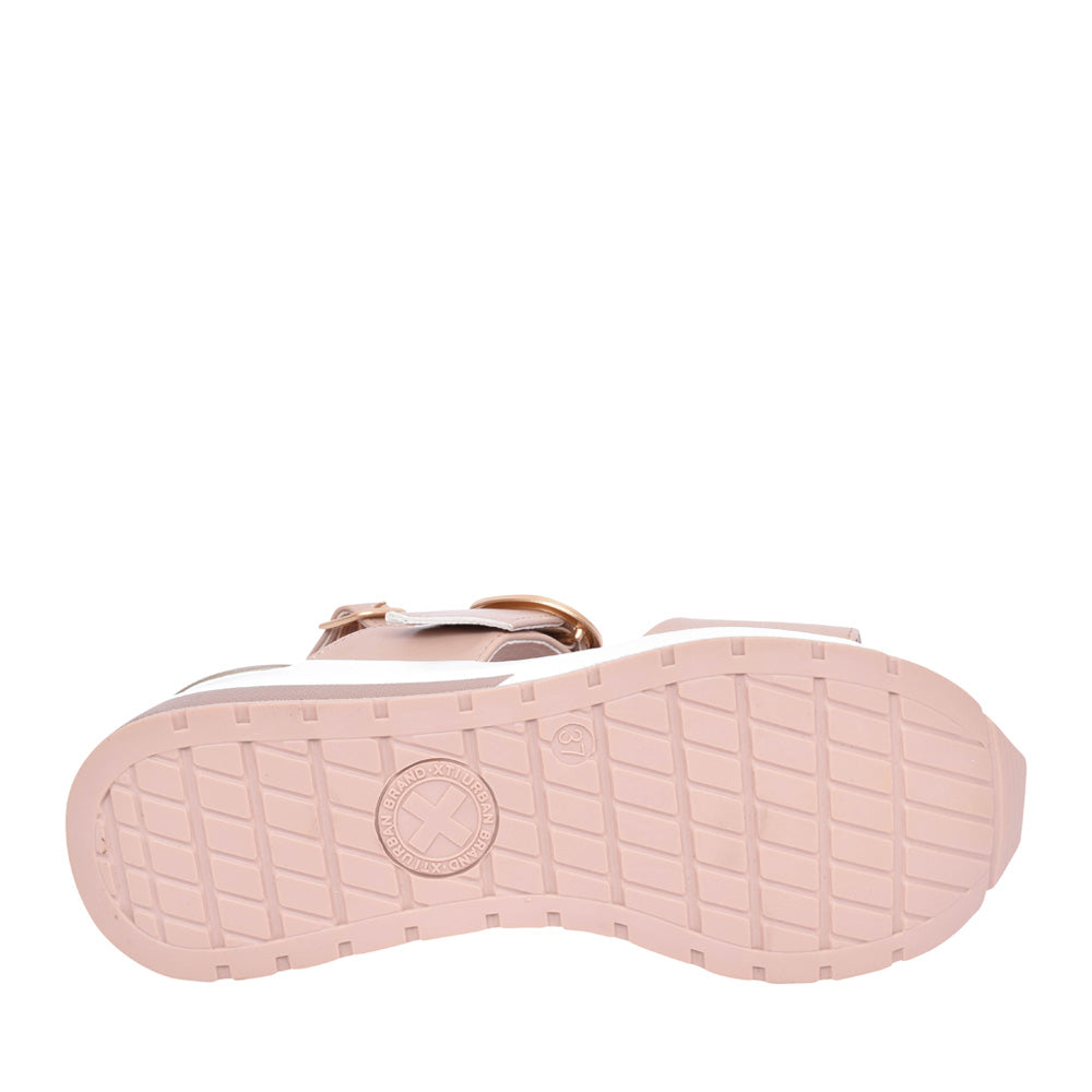 Ladies 141410 Wedged Sandal In Nude