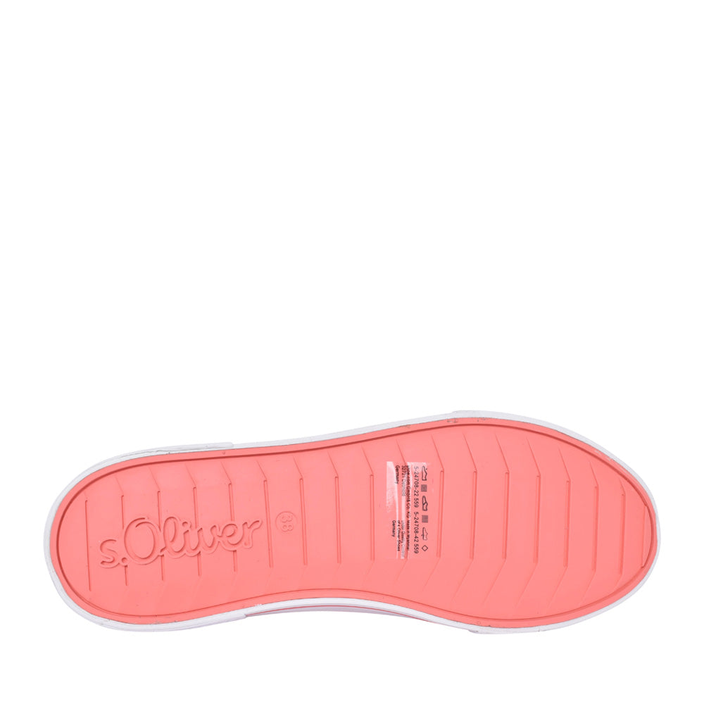 Ladies 5-24708 Slip-on Trainer In Peach