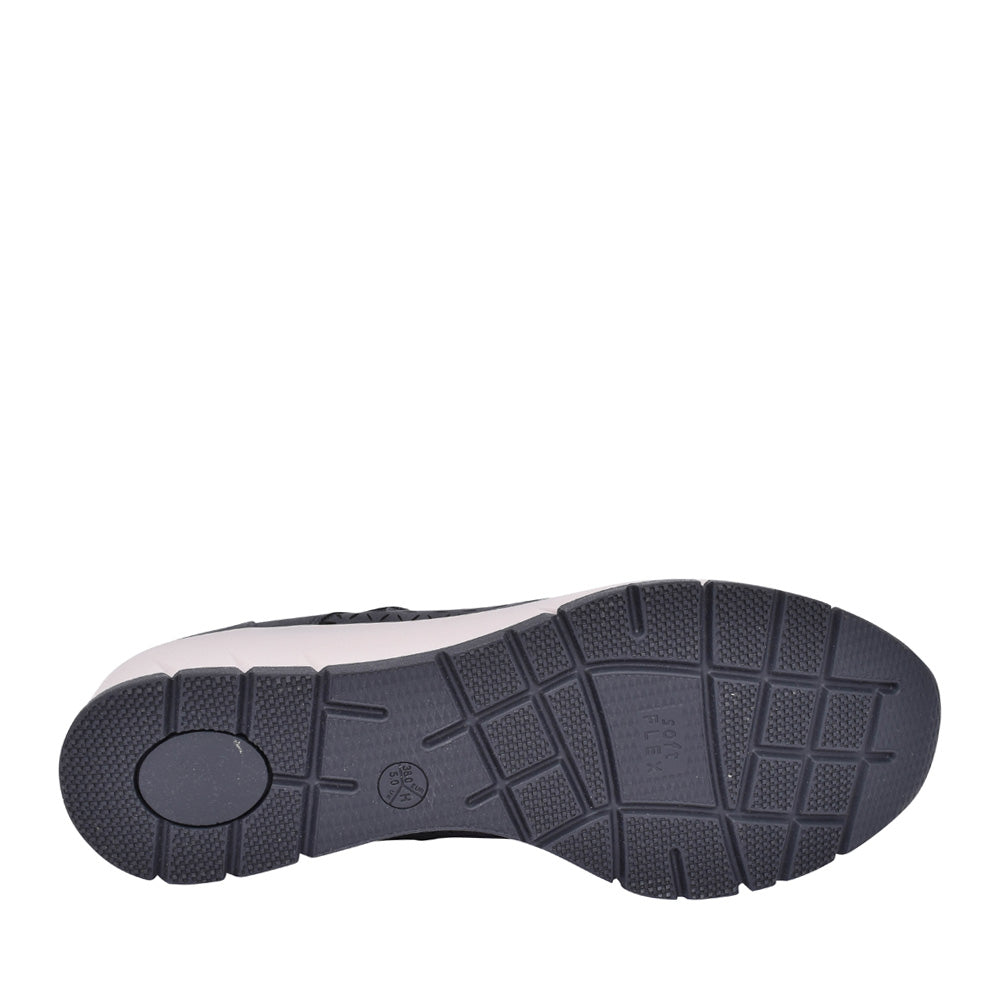 Ladies 8-24664 Velcro Shoe In Navy