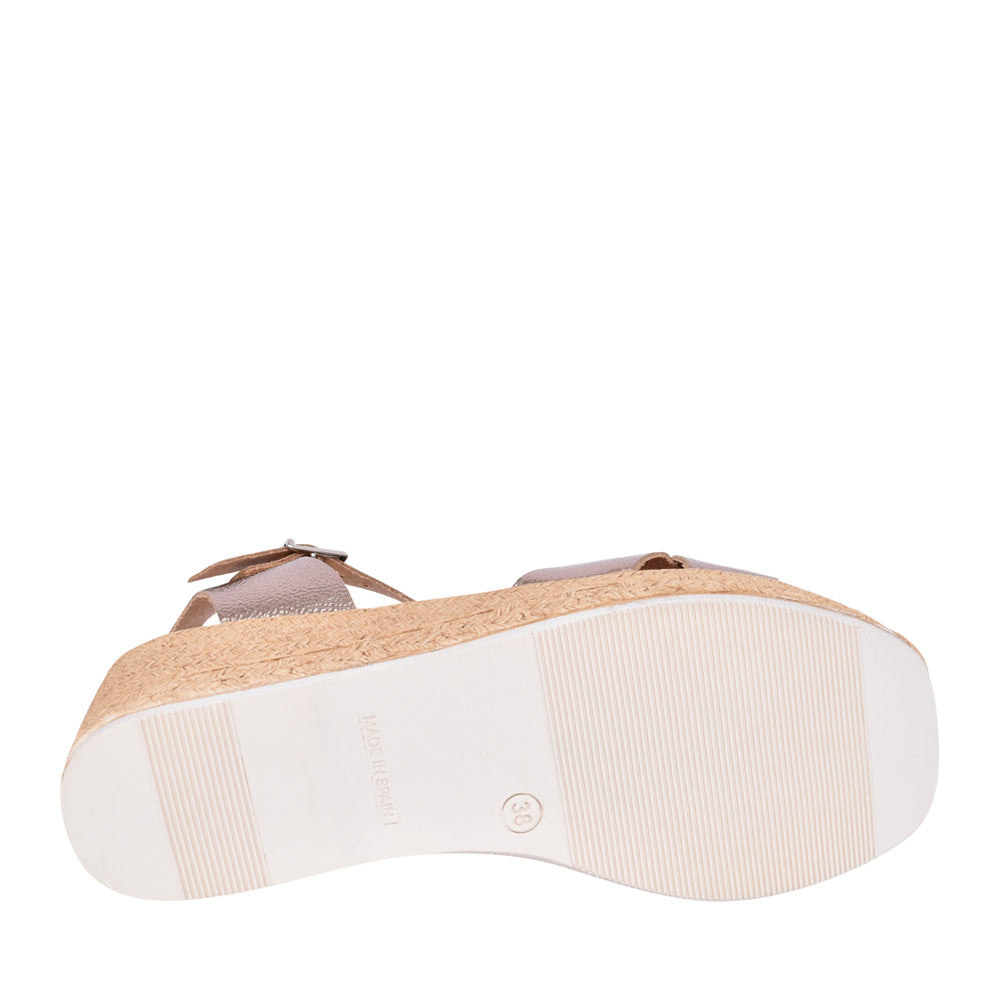 Ladies 5460 Wedge Sandal In Bronze