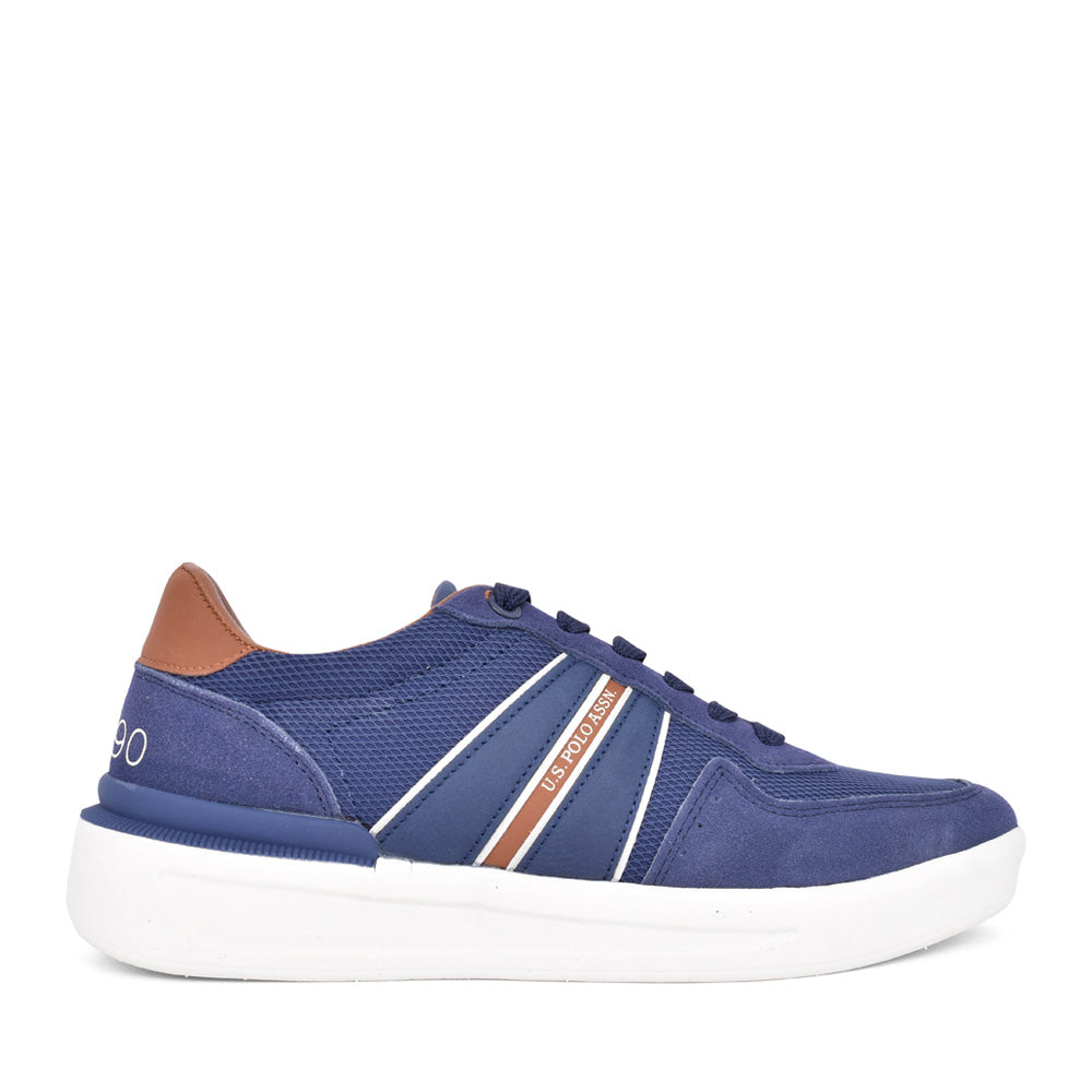 Mens Nate Laced Trainer In Navy