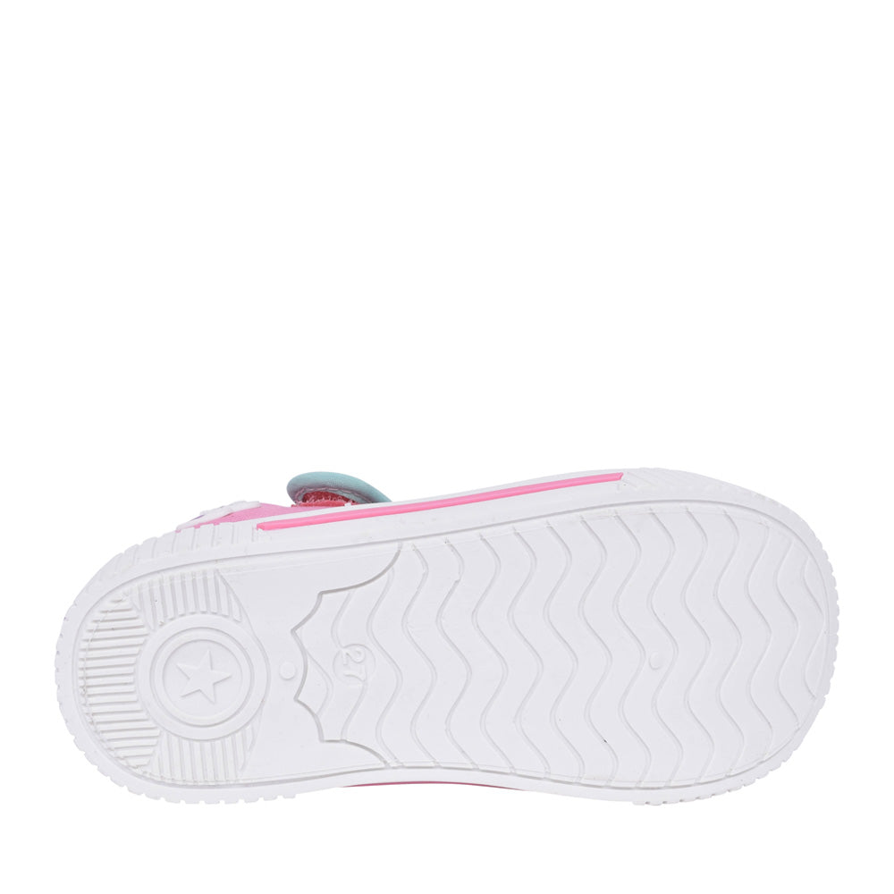 Girls Kali Velcro Canvas Shoe In Pink