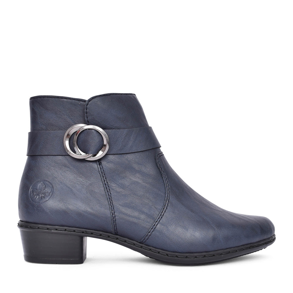 Ladies Y0775 Ankle Boot In Navy