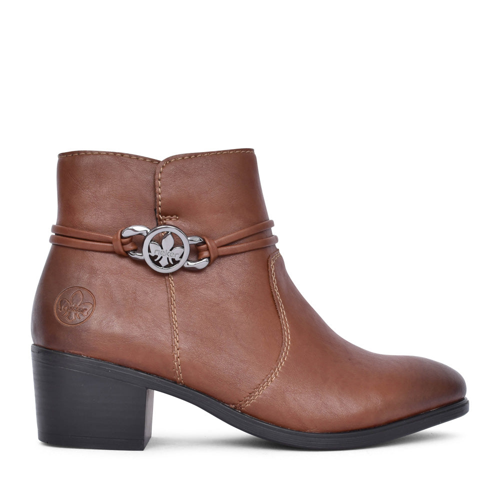 Ladies 73970 Ankle Boot In Brown