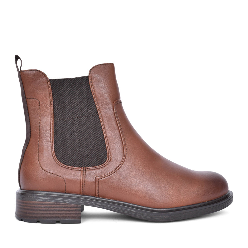 Ladies 8-25466 Chelsea Boot In Cognac