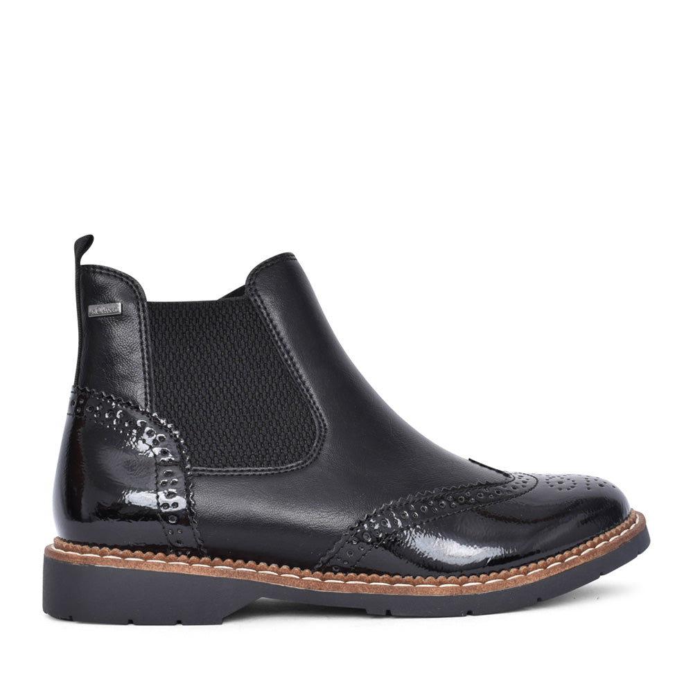 Ladies 5-25444 Chelsea Boot In Black