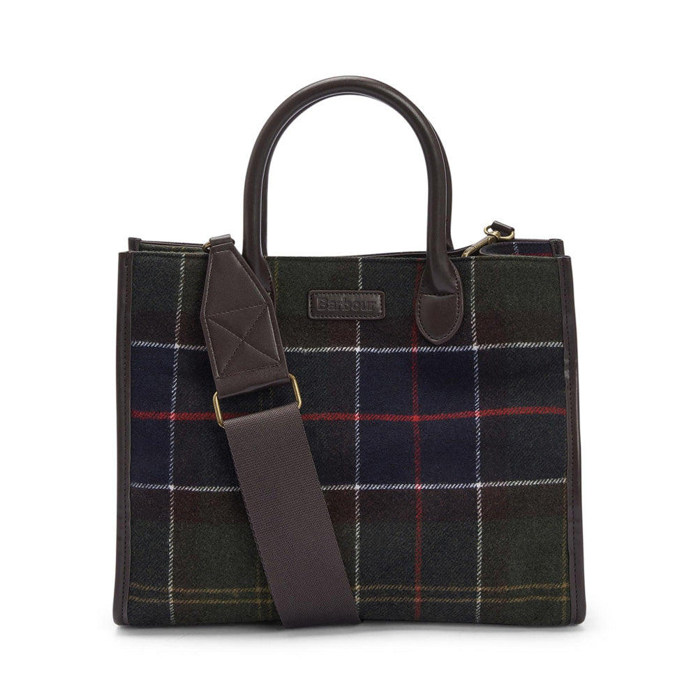 Ladies Barhill Tote Bag In Class Tartan