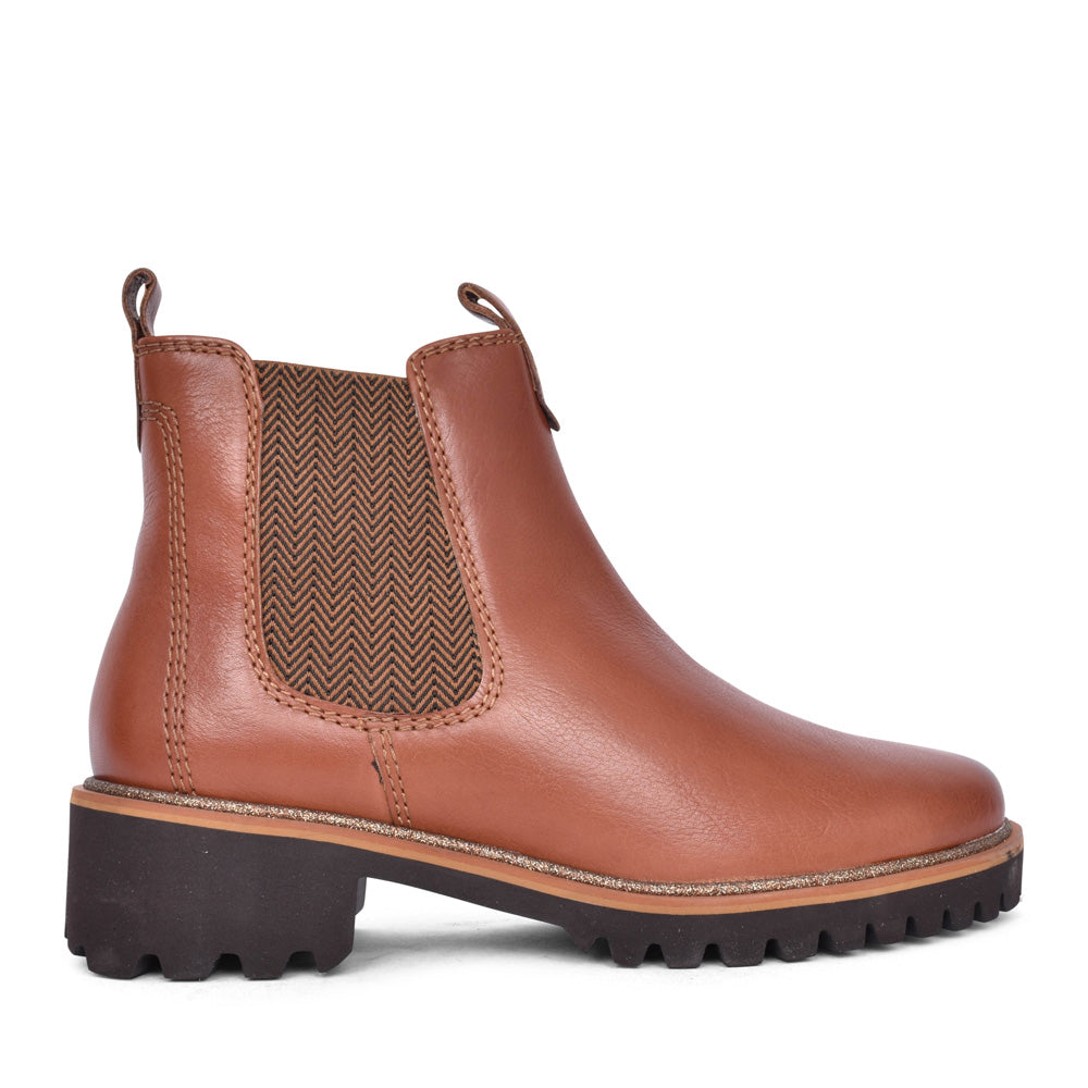 Ladies 12-31227 Kent Chelsea Boot In Cognac