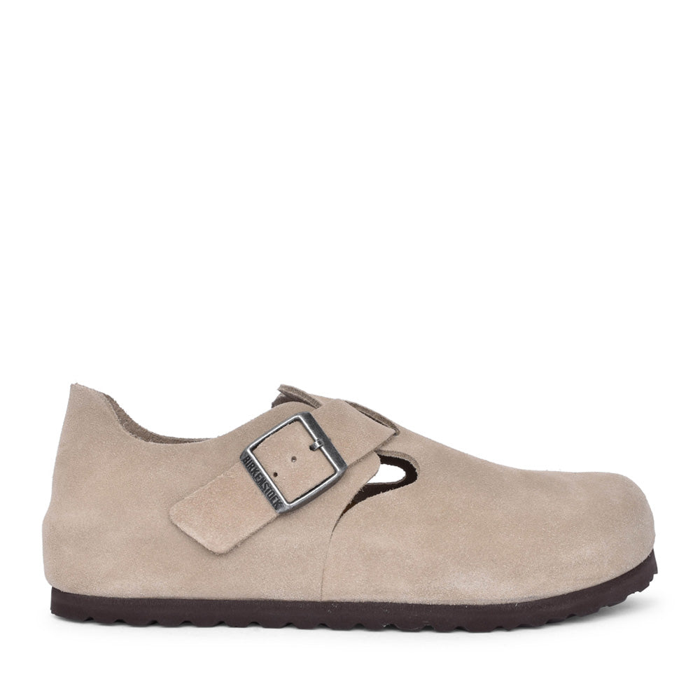 Ladies 1010504 London Suede Clog In Taupe