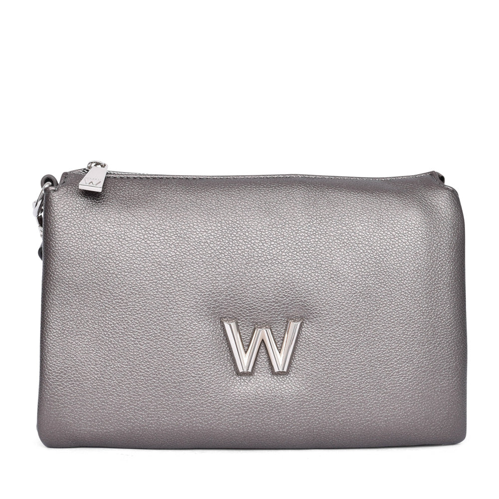 Ladies Wb-52007 Cross Body Bag In Platino