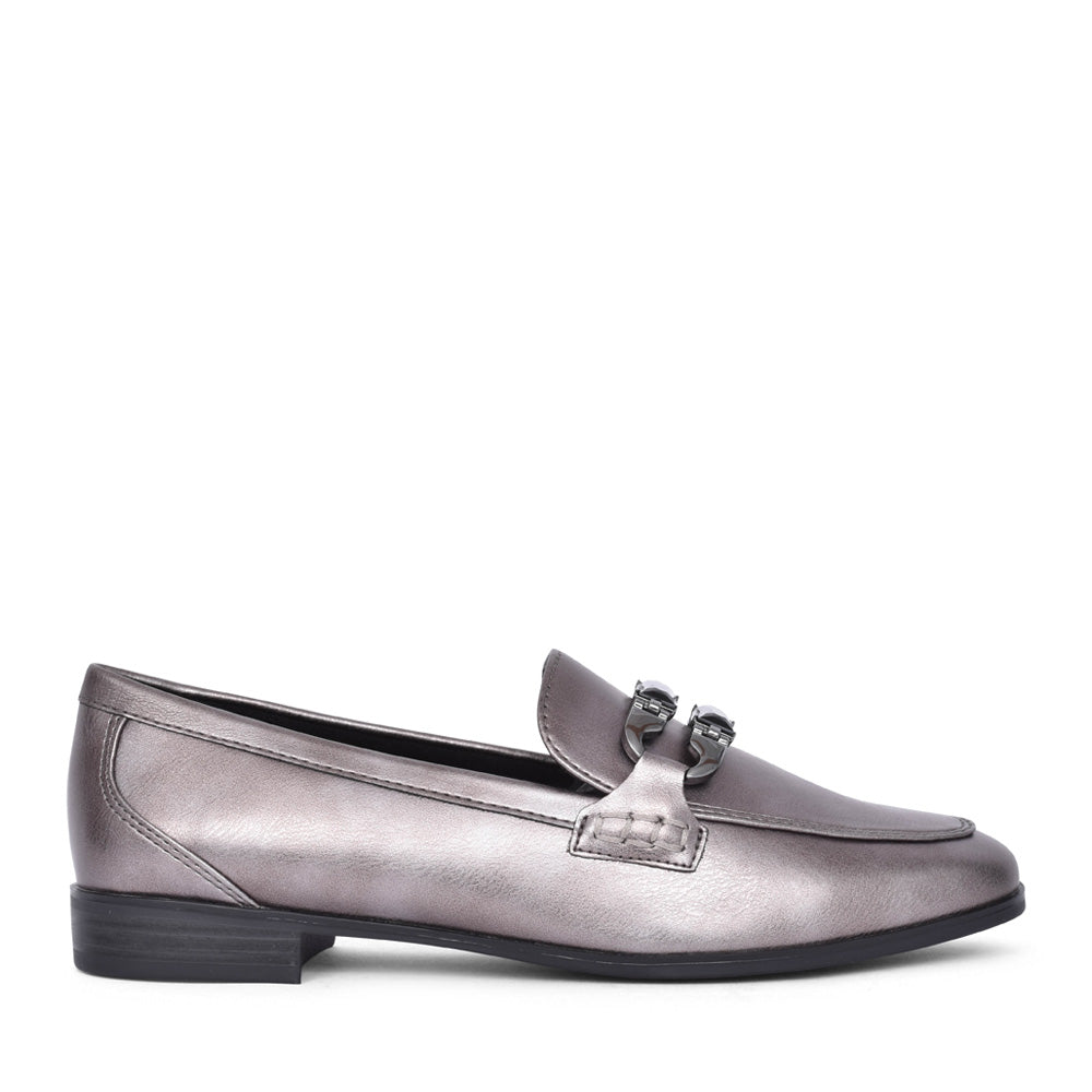 Ladies 2-24237 Loafer In Pewter