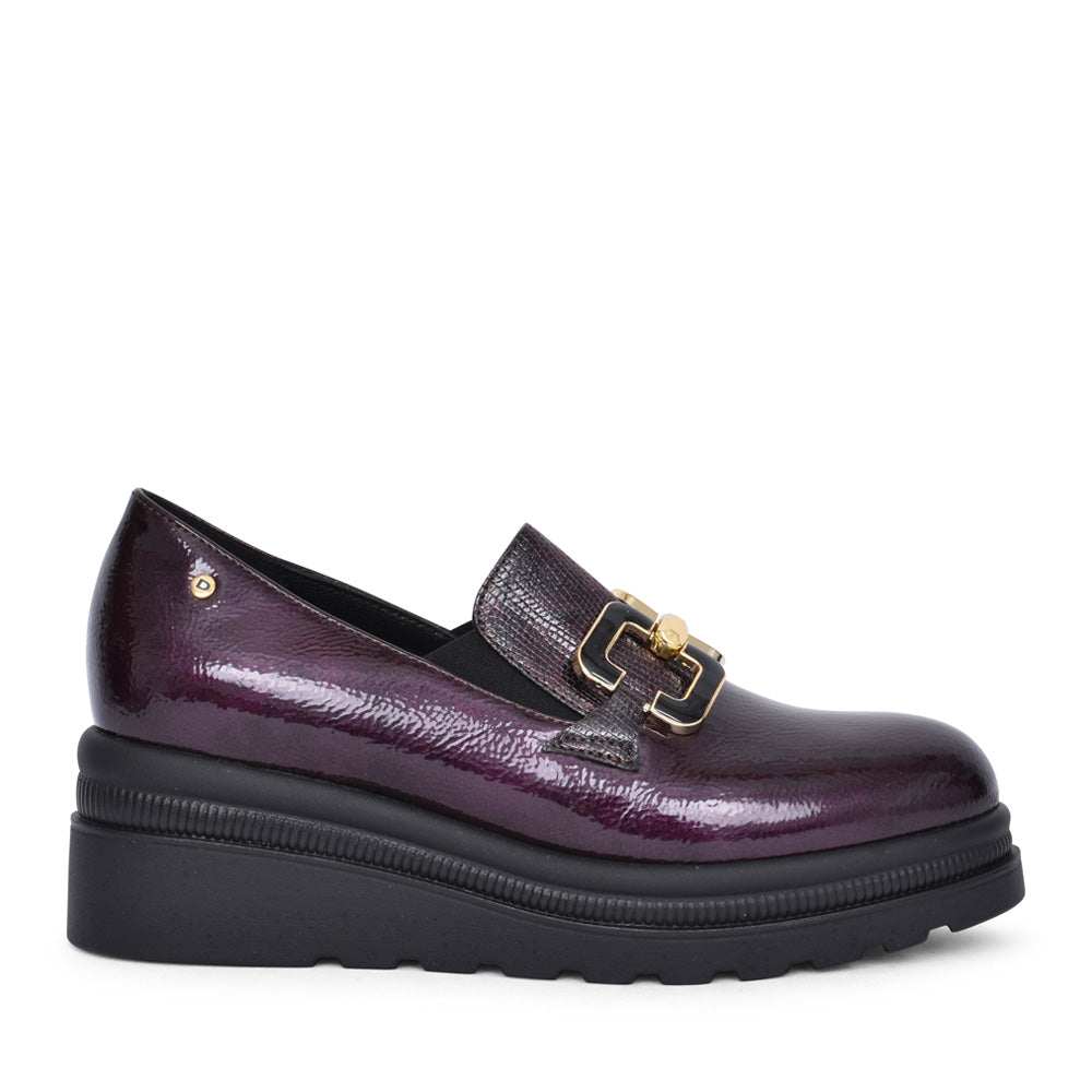 Ladies 3a542ds Slip-on Shoe In Burgandy