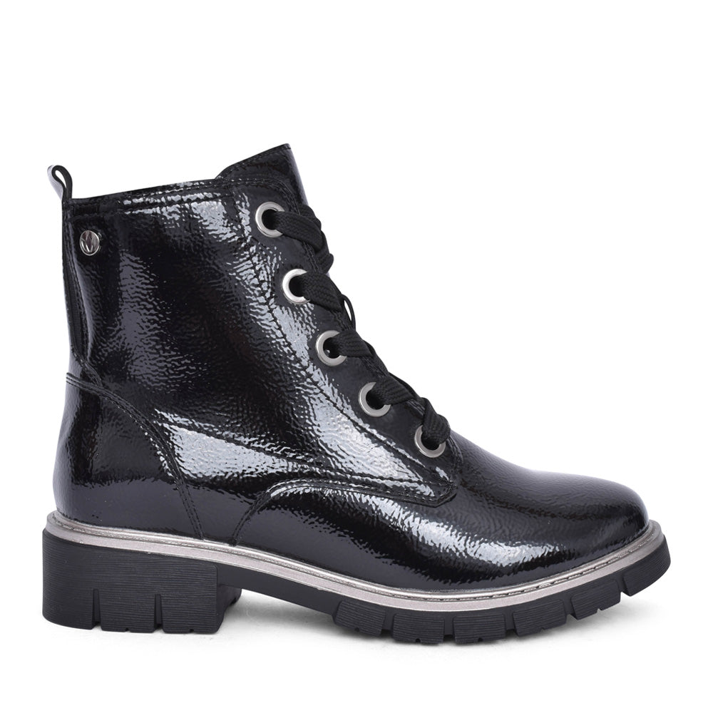 Ladies Jojo Ulb350 Laced Ankle Boot In Black
