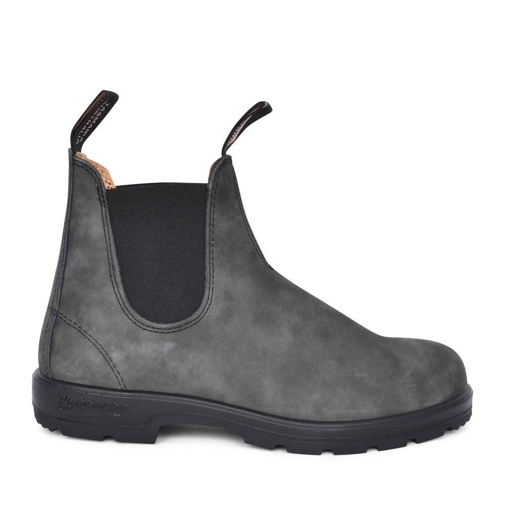 Unisex 587 Classic Leather Chelsea Boot In Rustic Blk
