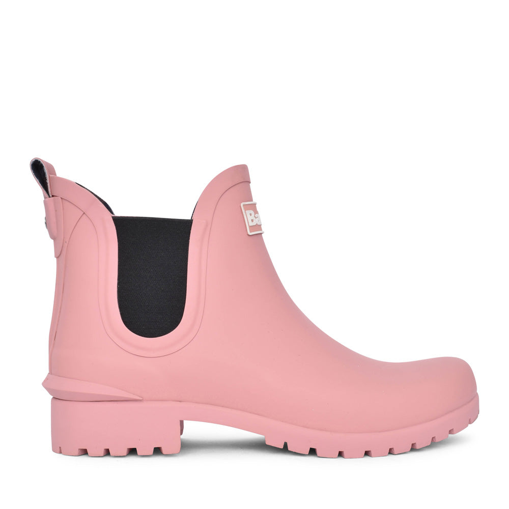 Ladies Wilton Chelsea Welly Boot In Pink