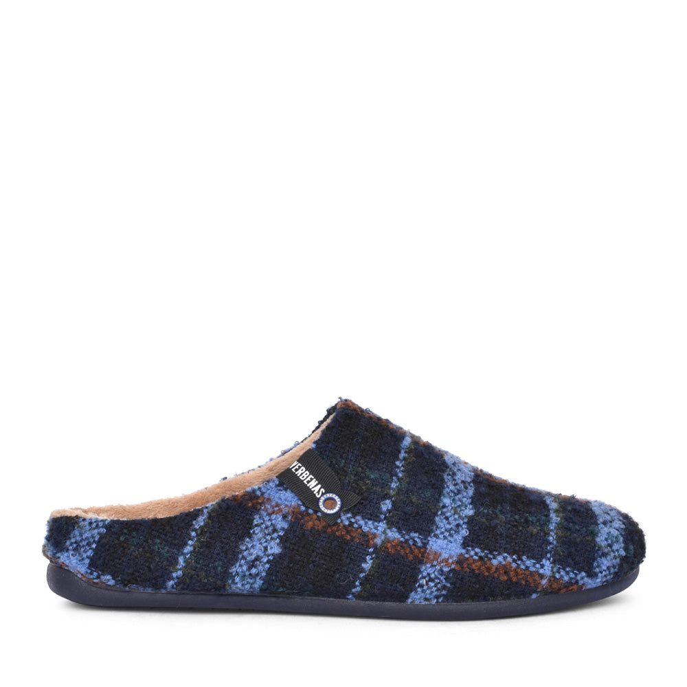 Mens Eagle Nantes Mule Slipper In Navy