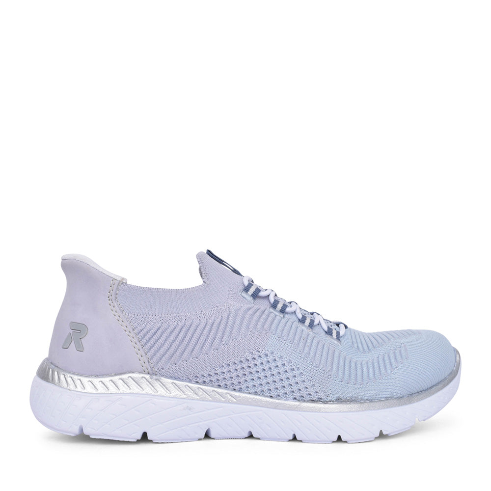 Ladies M5066 Laced Trainer In Blue