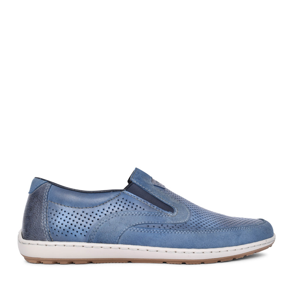 Mens 08858 Slip-on Shoe In Blue
