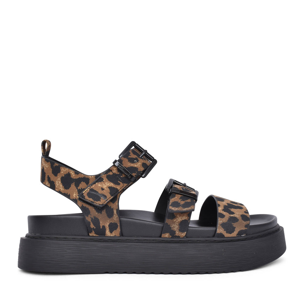 Ladies 1-28401 Strap Sandal In Leopard
