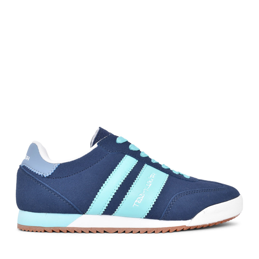 Ladies 120132 Laced Trainer In Navy