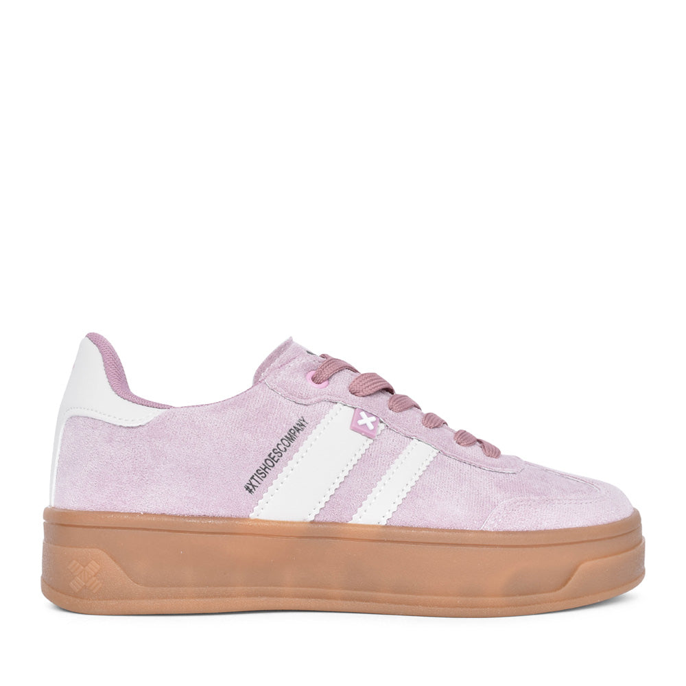 Ladies 143644 Laced Trainer In Nude