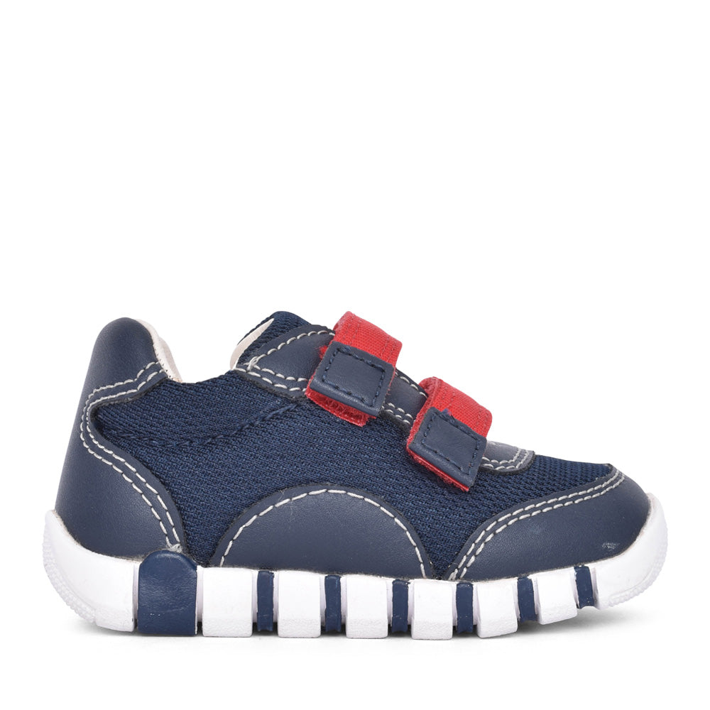 Boys B3555c B Iupidoo Velcro Trainer In Navy
