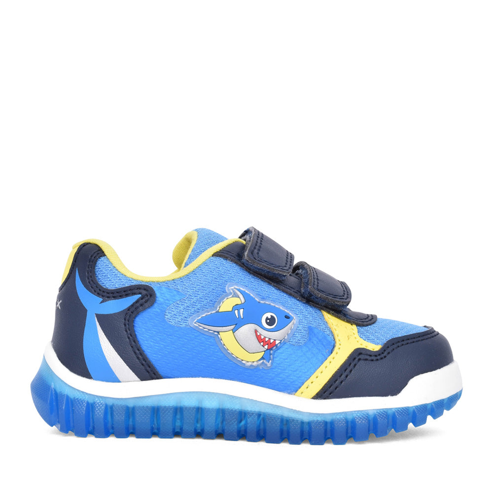 Boys B555za B Lightyloo Velcro Trainer In Blue