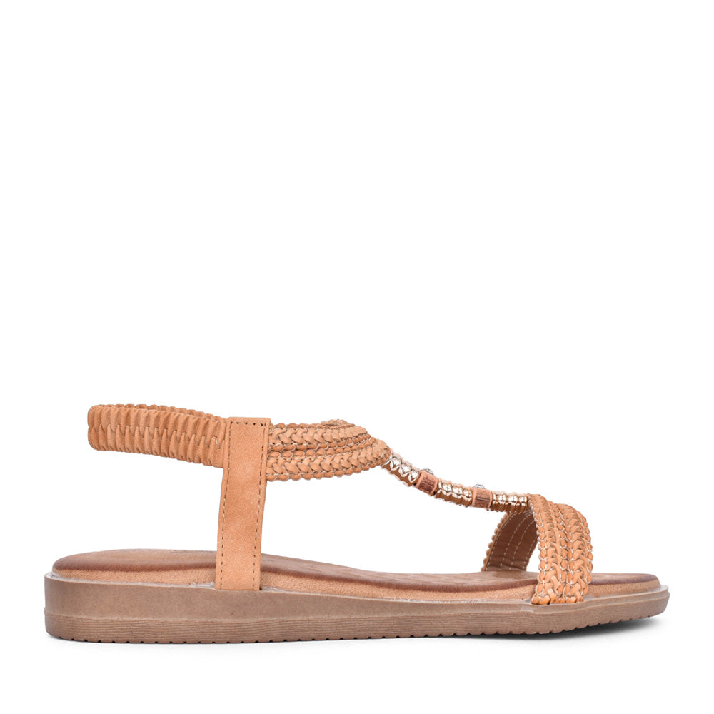 Ladies Portofino Jlh502 Sandal In Camel