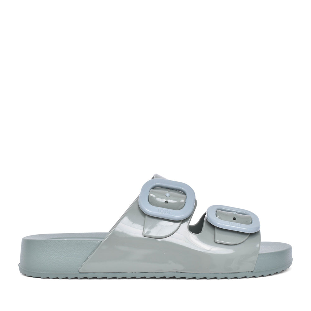 Ladies S10334 Mule Sandal In Green