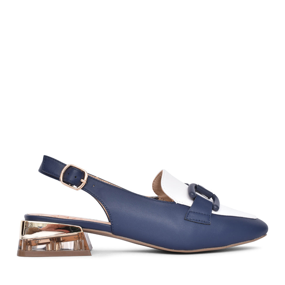 Ladies Diraz Sling Back Shoe In Cobalt