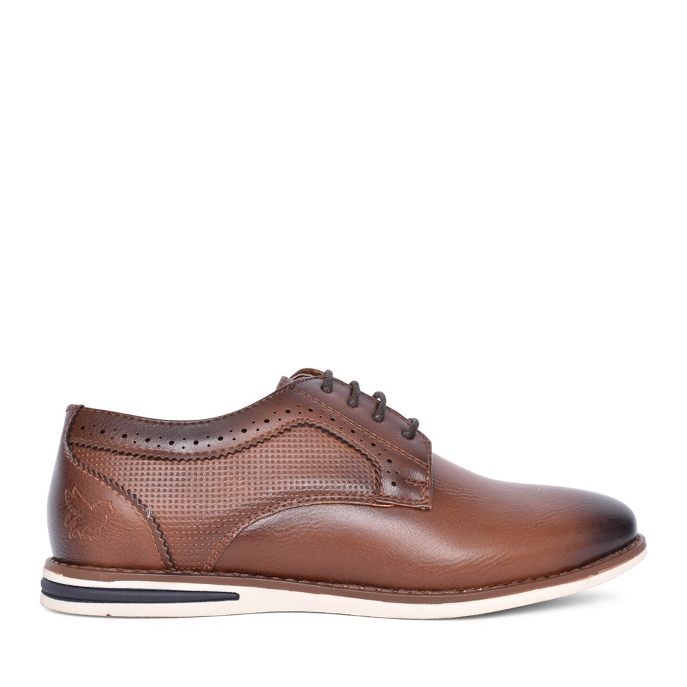 Boys Oslo Laced Shoe In Cognac