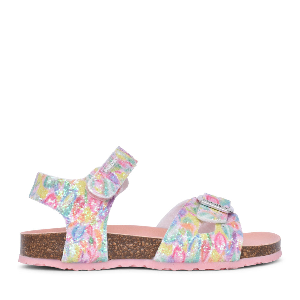 Girls 439551 Velcro Sandal In Multi-colour