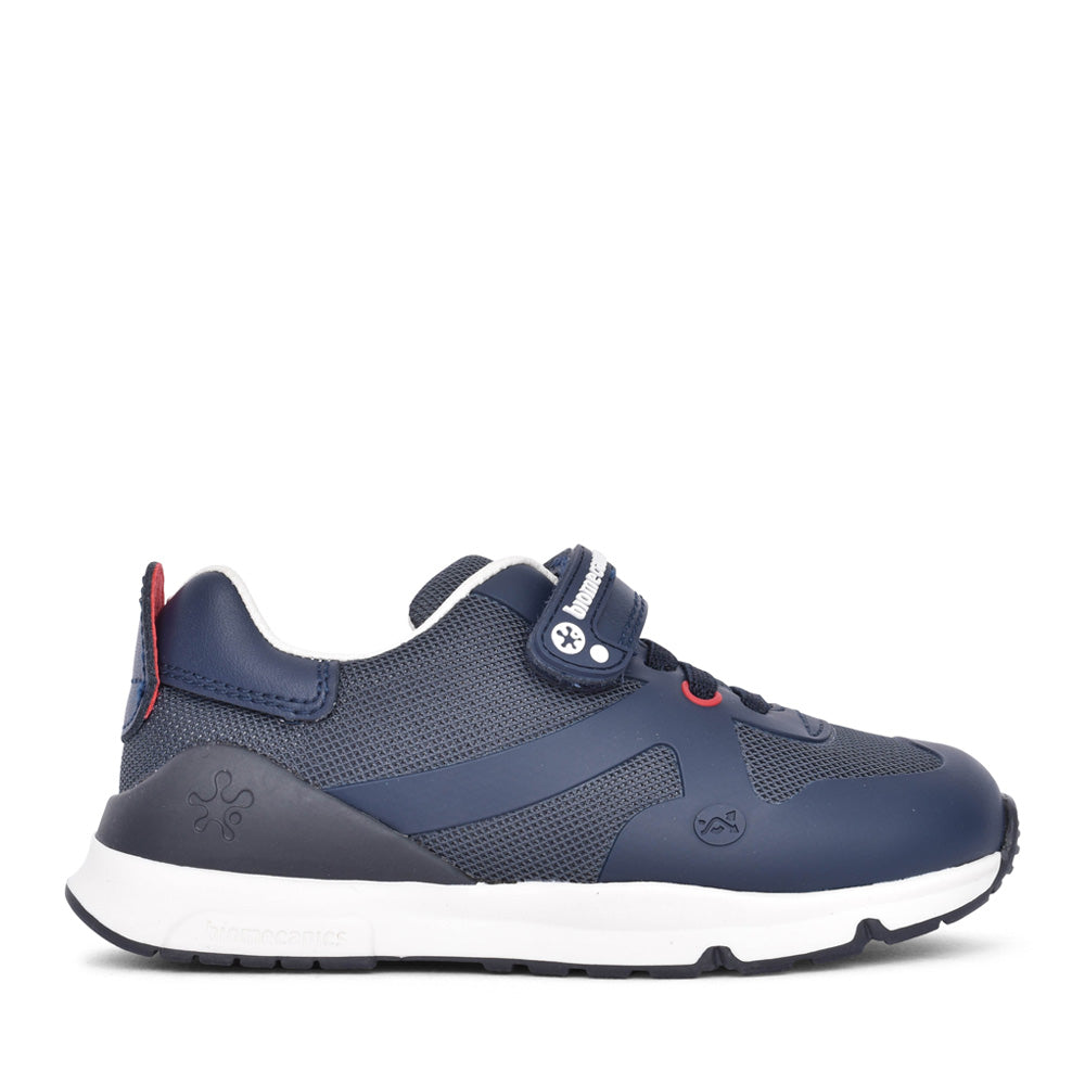 Boys 231007 Laced Trainer In Navy