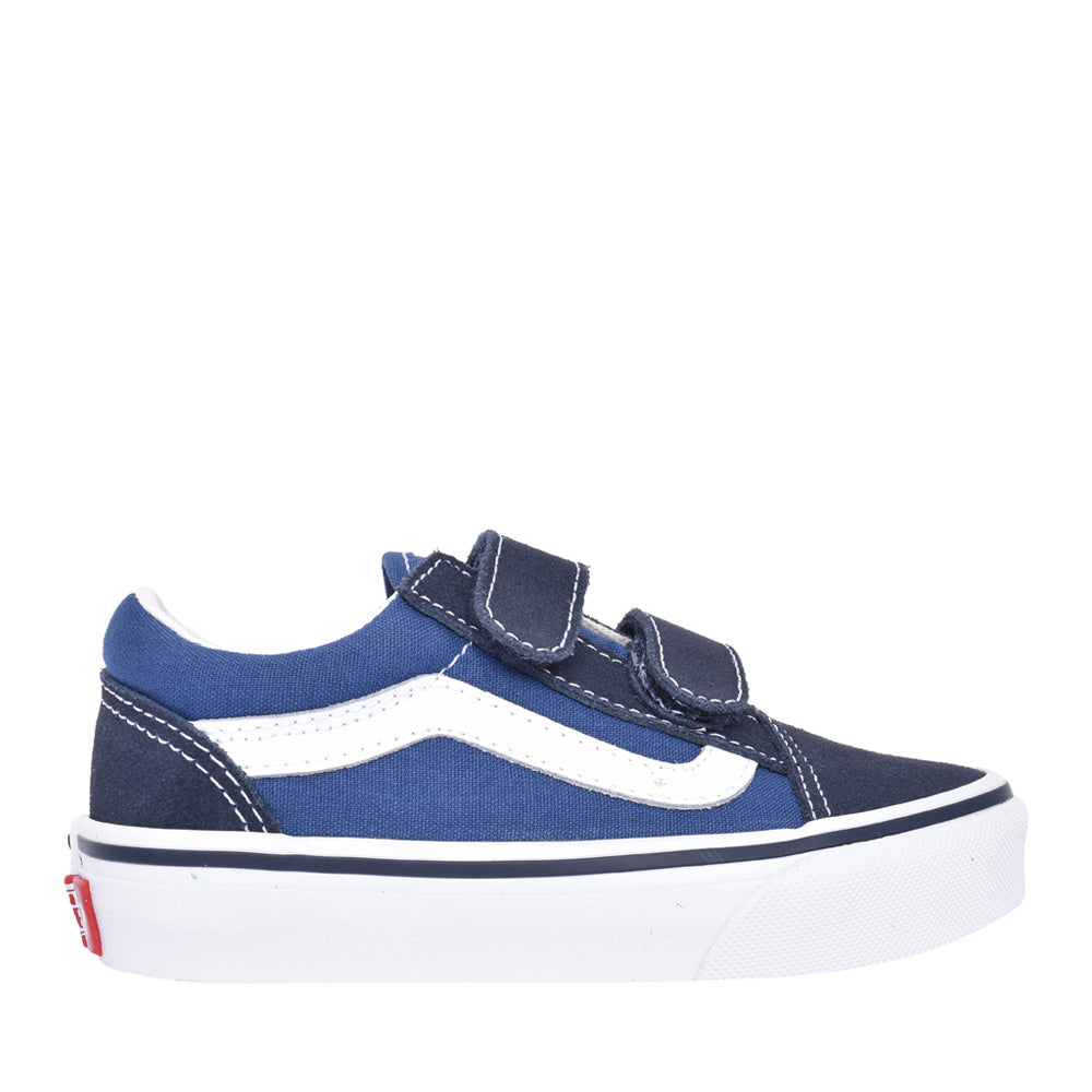 Boys Old Skool V Toddler Velcro Shoe In Navy
