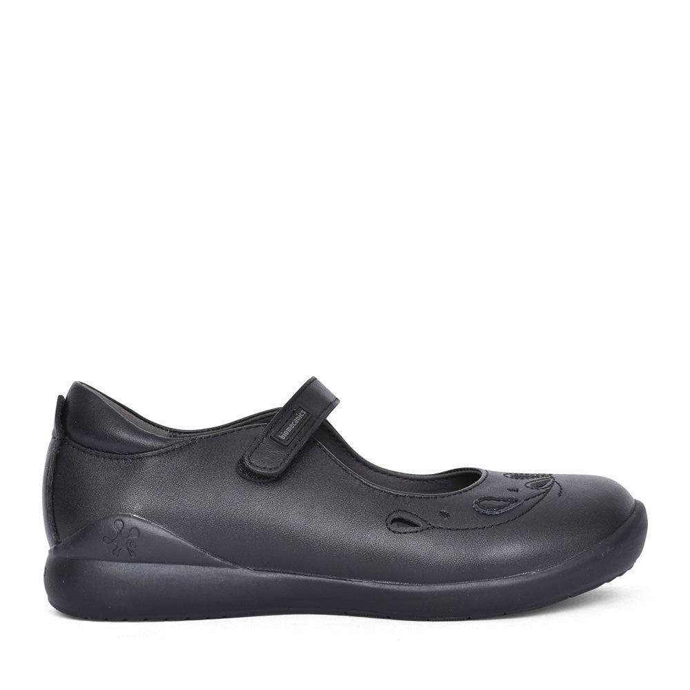 Girls 221280 Mercedes Patent Mary-jane Shoe In Blk Leather