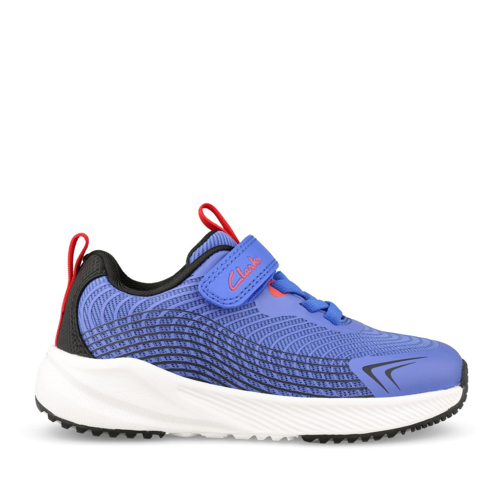 Boys Deyes Dash K Blue Velcro Trainer In Kids G Fit