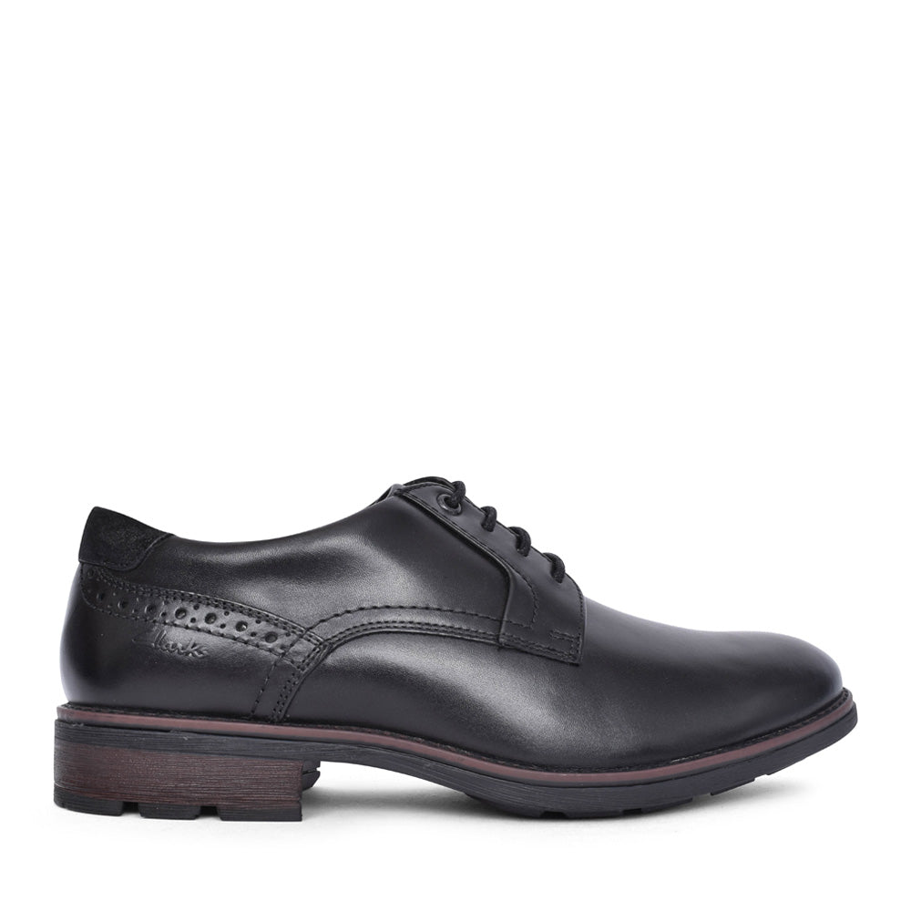 Mens Emmet Plain G-fit Laced Shoe In Black